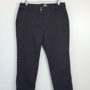 Slazenger Women's Dark Gray Casual Golf Pants Size 8 EXCELLENT Condition